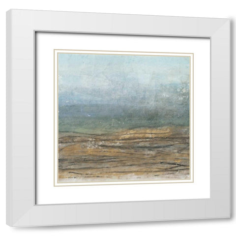 Newport Afternoon II White Modern Wood Framed Art Print with Double Matting by Kime, John