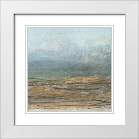 Newport Afternoon II White Modern Wood Framed Art Print with Double Matting by Kime, John