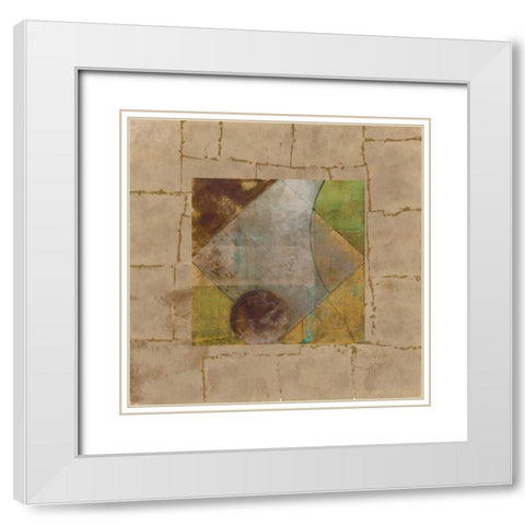 Boardwalk Box I White Modern Wood Framed Art Print with Double Matting by Kime, John