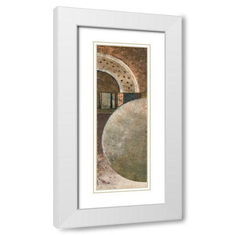 Around Town I White Modern Wood Framed Art Print with Double Matting by Kime, John