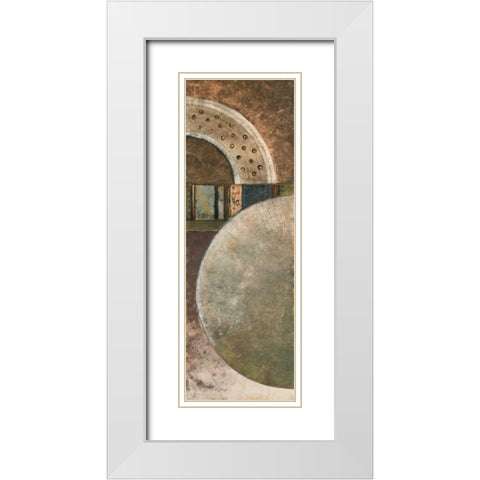 Around Town I White Modern Wood Framed Art Print with Double Matting by Kime, John