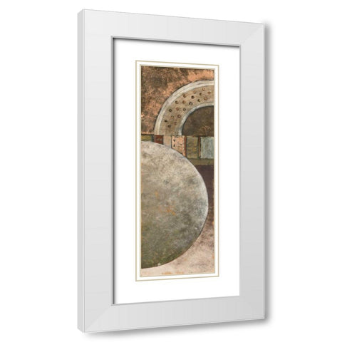 Around Town II White Modern Wood Framed Art Print with Double Matting by Kime, John