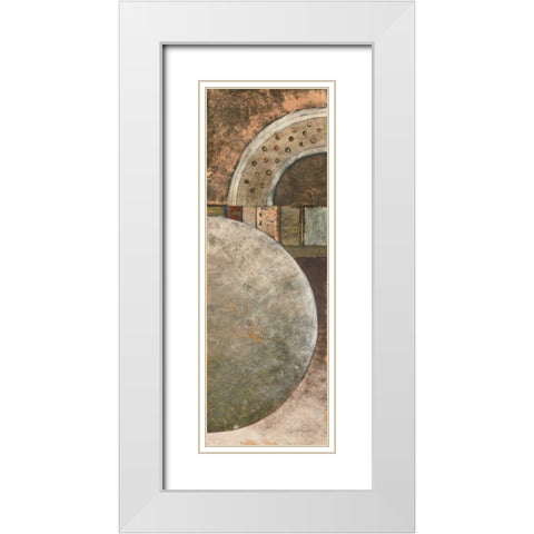 Around Town II White Modern Wood Framed Art Print with Double Matting by Kime, John