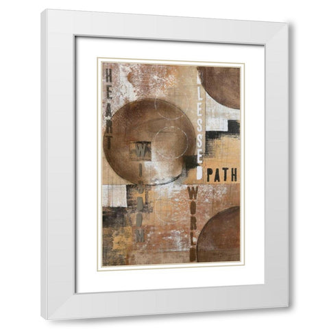Concentration I White Modern Wood Framed Art Print with Double Matting by Kime, John