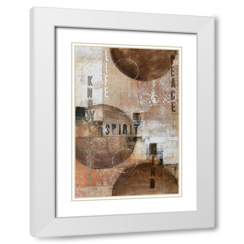 Concentration II White Modern Wood Framed Art Print with Double Matting by Kime, John