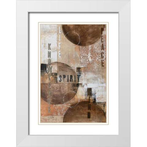 Concentration II White Modern Wood Framed Art Print with Double Matting by Kime, John
