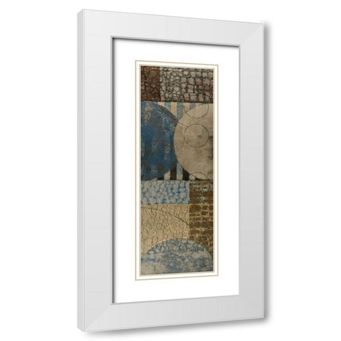 Bubble Structure II White Modern Wood Framed Art Print with Double Matting by Kime, John