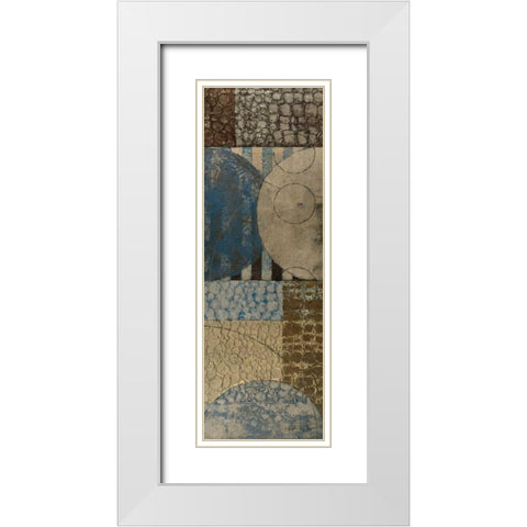 Bubble Structure II White Modern Wood Framed Art Print with Double Matting by Kime, John