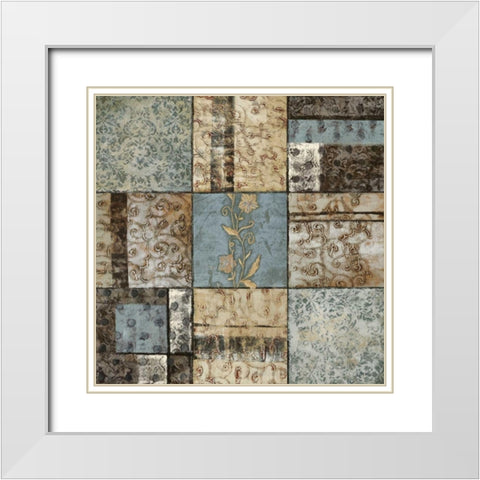 Structural Happiness I White Modern Wood Framed Art Print with Double Matting by Kime, John