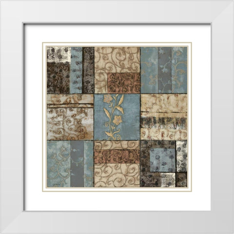 Structural Happiness II White Modern Wood Framed Art Print with Double Matting by Kime, John