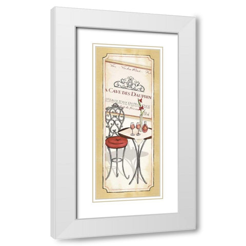 Vin Rose White Modern Wood Framed Art Print with Double Matting by Laliberte, Andrea