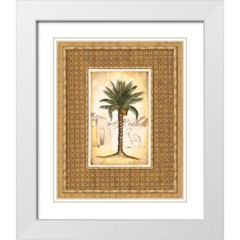 South Palm I White Modern Wood Framed Art Print with Double Matting by Laliberte, Andrea