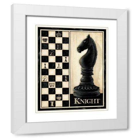 Classic Knight White Modern Wood Framed Art Print with Double Matting by Laliberte, Andrea