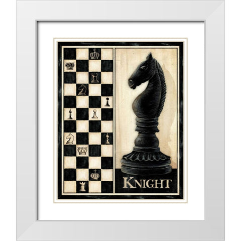 Classic Knight White Modern Wood Framed Art Print with Double Matting by Laliberte, Andrea