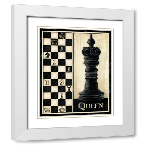Classic Queen White Modern Wood Framed Art Print with Double Matting by Laliberte, Andrea