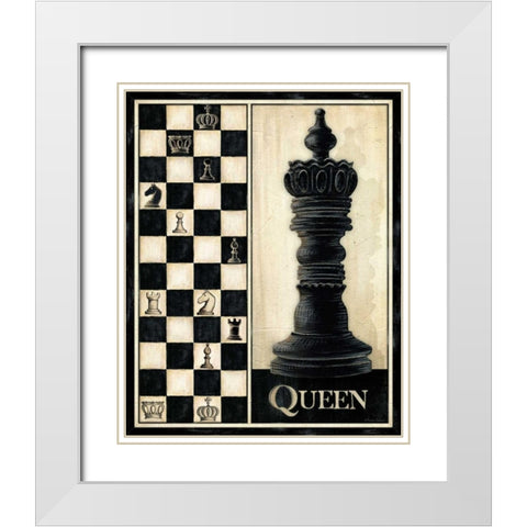 Classic Queen White Modern Wood Framed Art Print with Double Matting by Laliberte, Andrea