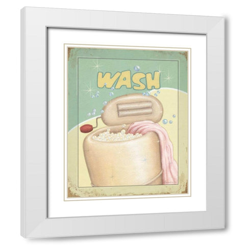 Wash White Modern Wood Framed Art Print with Double Matting by Laliberte, Andrea