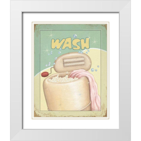 Wash White Modern Wood Framed Art Print with Double Matting by Laliberte, Andrea
