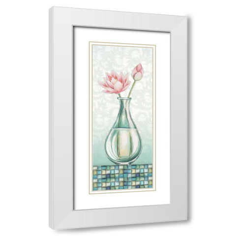 Soft Spirit I White Modern Wood Framed Art Print with Double Matting by Laliberte, Andrea