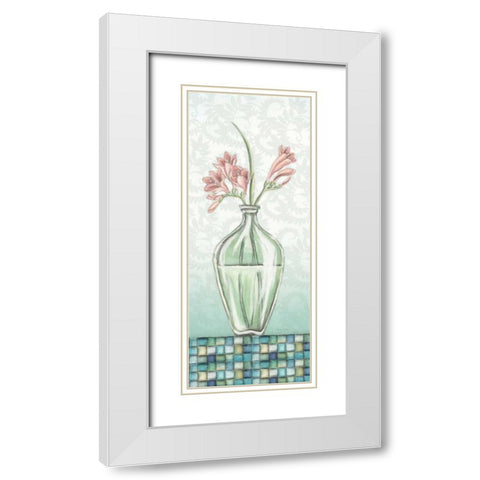 Soft Spirit III White Modern Wood Framed Art Print with Double Matting by Laliberte, Andrea