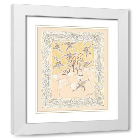 On the Town I White Modern Wood Framed Art Print with Double Matting by Leal, Steve