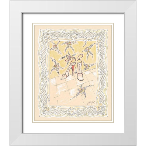 On the Town I White Modern Wood Framed Art Print with Double Matting by Leal, Steve
