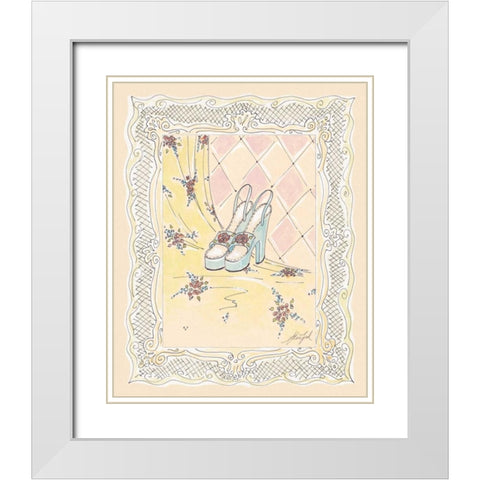 On the Town II White Modern Wood Framed Art Print with Double Matting by Leal, Steve