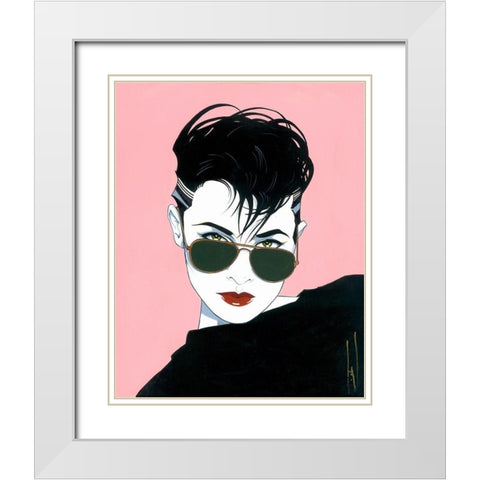 Kim White Modern Wood Framed Art Print with Double Matting by Leal, Steve