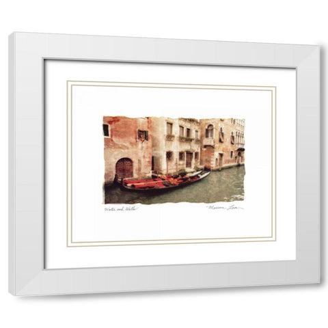 Water and Walls White Modern Wood Framed Art Print with Double Matting by Love, Maureen