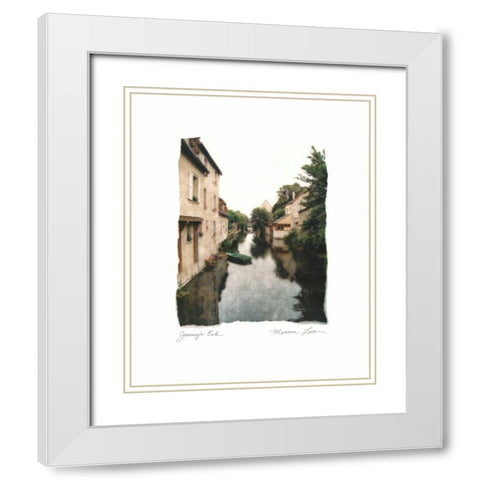 Journeys End White Modern Wood Framed Art Print with Double Matting by Love, Maureen
