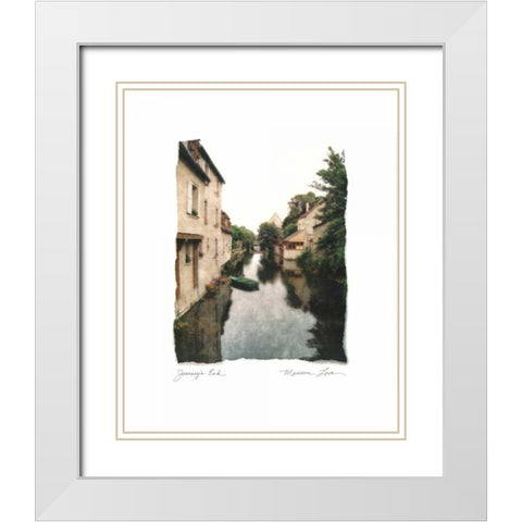 Journeys End White Modern Wood Framed Art Print with Double Matting by Love, Maureen