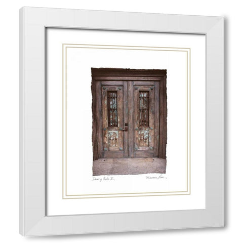 Doors of Cuba II White Modern Wood Framed Art Print with Double Matting by Love, Maureen