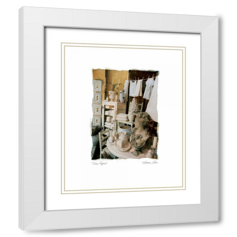 Tuscan Repose I White Modern Wood Framed Art Print with Double Matting by Love, Maureen