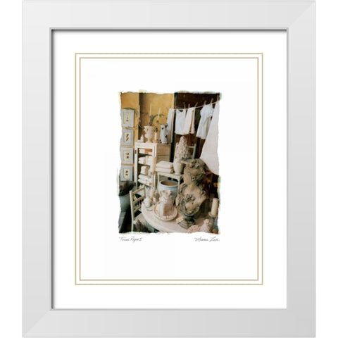 Tuscan Repose I White Modern Wood Framed Art Print with Double Matting by Love, Maureen