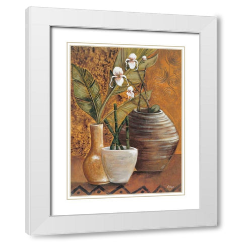 Travel Story I White Modern Wood Framed Art Print with Double Matting by Linza, Loretta