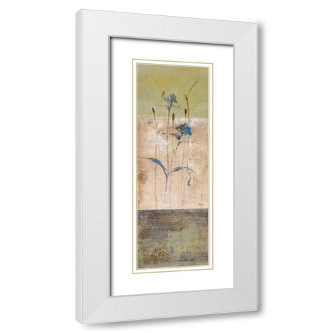 Kimono I White Modern Wood Framed Art Print with Double Matting by Linza, Loretta
