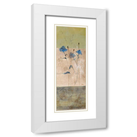 Kimono II White Modern Wood Framed Art Print with Double Matting by Linza, Loretta