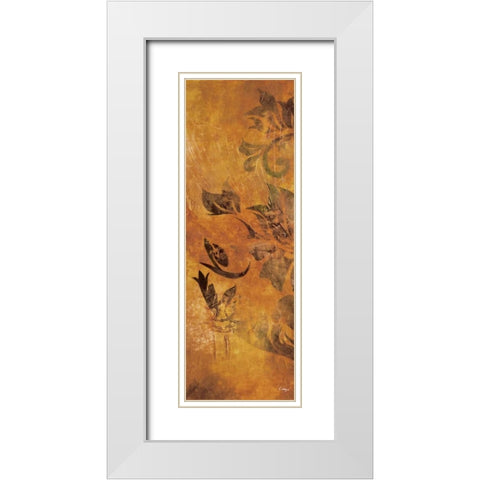 Georgette II White Modern Wood Framed Art Print with Double Matting by Linza, Loretta