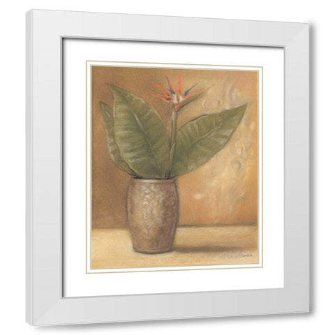 Global Pots II White Modern Wood Framed Art Print with Double Matting by Marque, Lucia