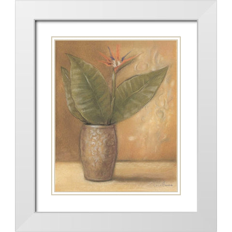 Global Pots II White Modern Wood Framed Art Print with Double Matting by Marque, Lucia