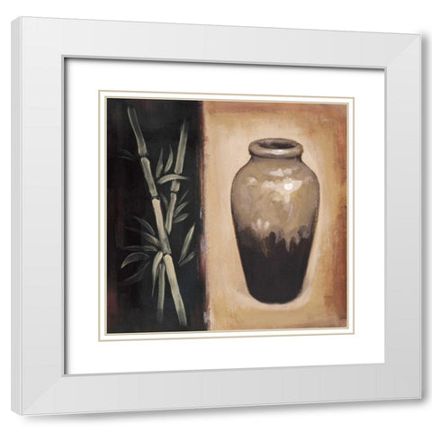 Rookwood I White Modern Wood Framed Art Print with Double Matting by Marque, Lucia