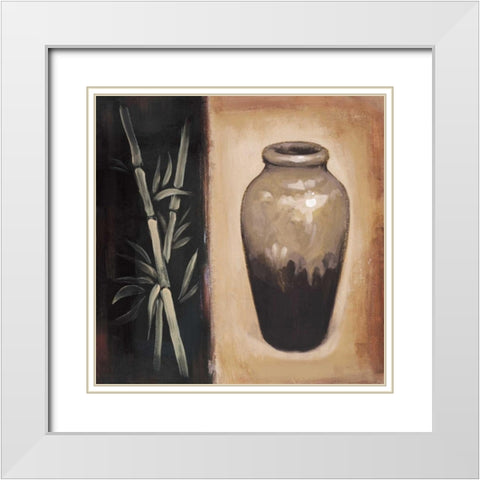 Rookwood I White Modern Wood Framed Art Print with Double Matting by Marque, Lucia