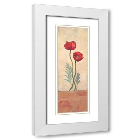 Circular Balance II White Modern Wood Framed Art Print with Double Matting by Marque, Lucia