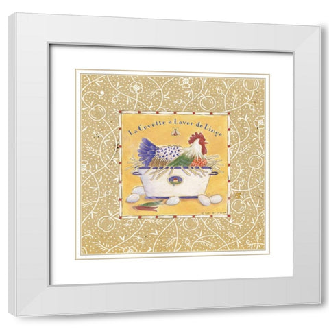 La Cuvette White Modern Wood Framed Art Print with Double Matting by McCollum, Sudi