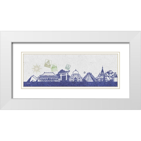 International Skyline I White Modern Wood Framed Art Print with Double Matting by McCollum, Sudi