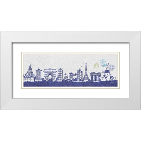 International Skyline II White Modern Wood Framed Art Print with Double Matting by McCollum, Sudi