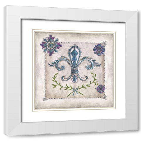 Royal Crown III White Modern Wood Framed Art Print with Double Matting by McRostie, Kate