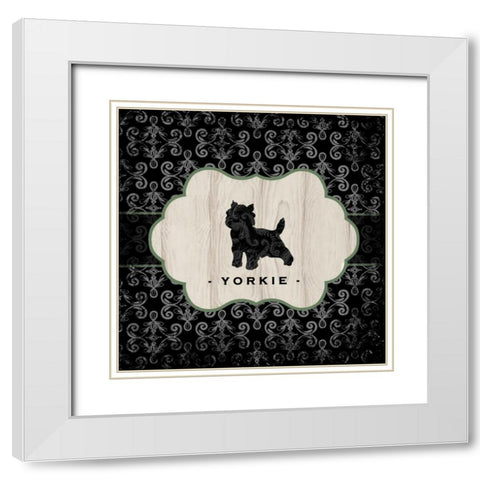 Top Dog II White Modern Wood Framed Art Print with Double Matting by McRostie, Kate