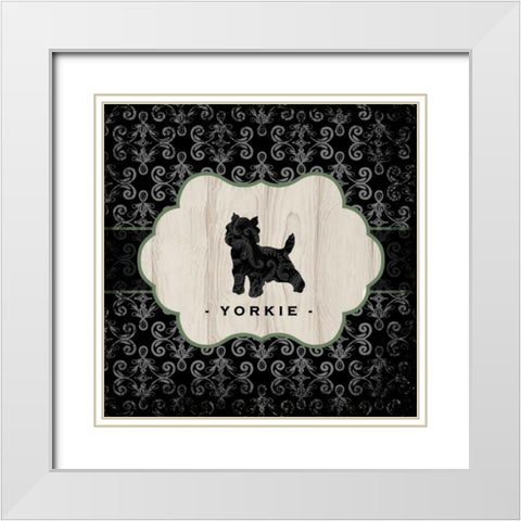 Top Dog II White Modern Wood Framed Art Print with Double Matting by McRostie, Kate