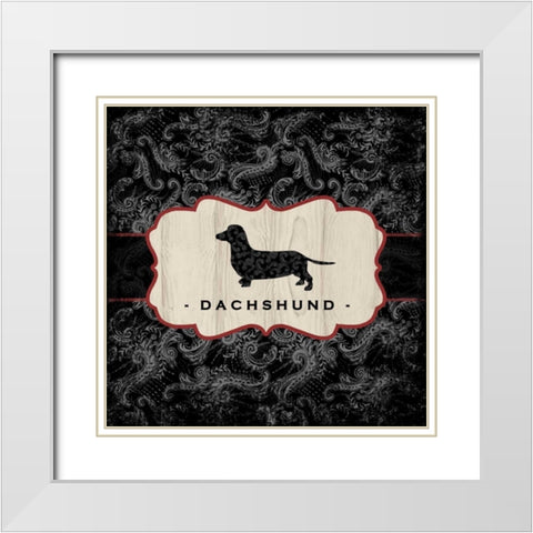 Top Dog III White Modern Wood Framed Art Print with Double Matting by McRostie, Kate